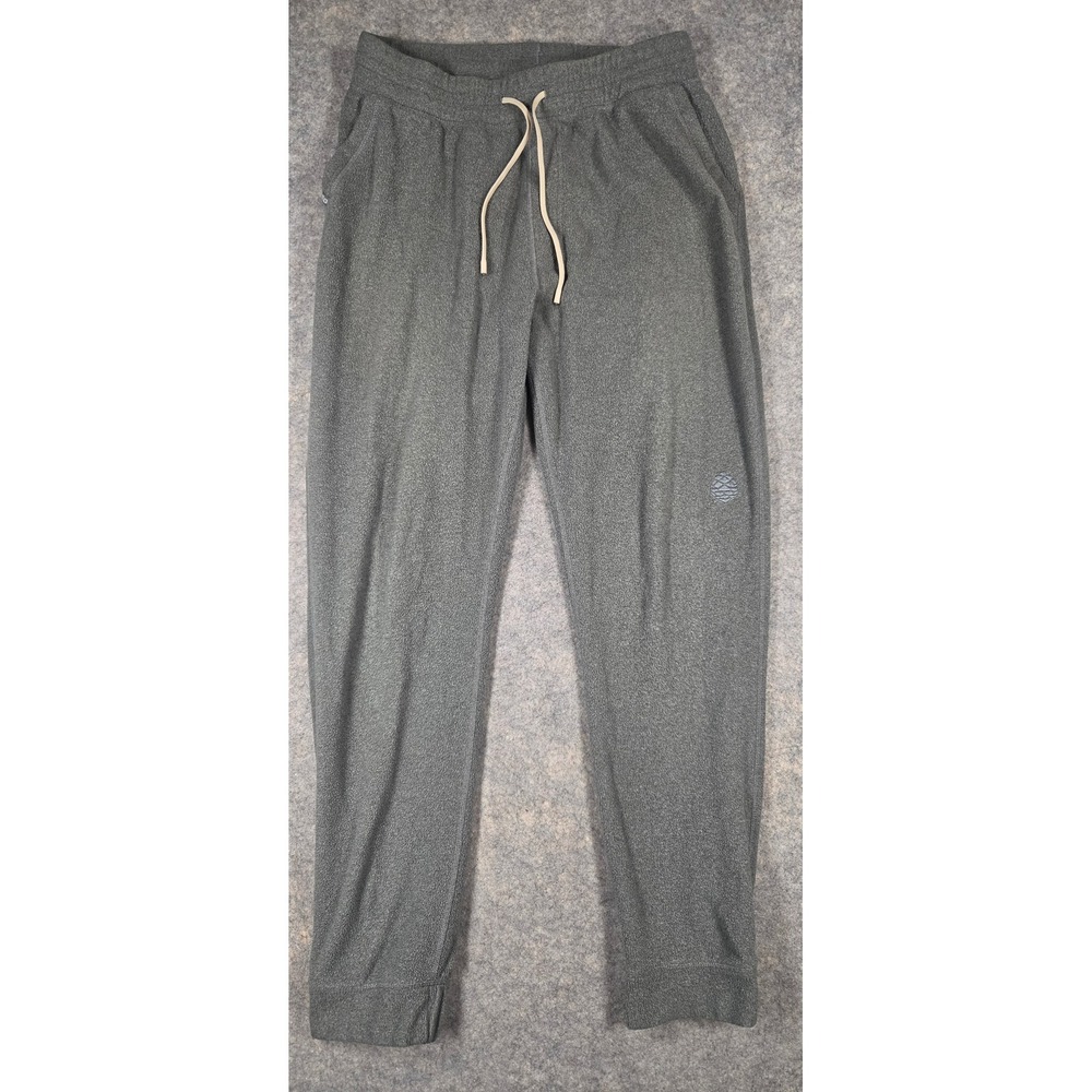 Stio Mens Turpin Fleece Pants Gray Joggers Size L Lightweight Microfleece